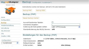 MySQL Dumper