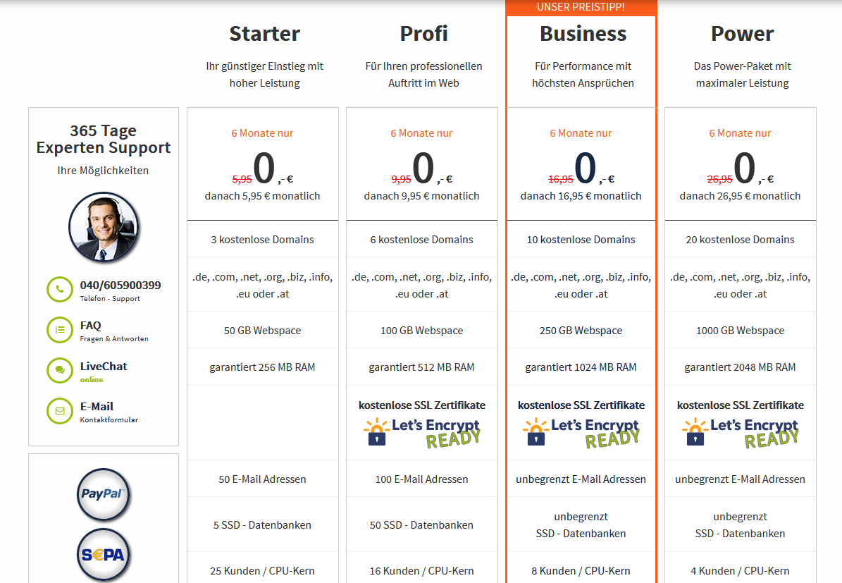 WebGo Webhosting Erfahrungen webgo webhosting preise kosten